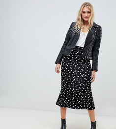 Расклешенная юбка миди в горошек ASOS DESIGN Tall-Мульти