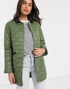 Шалфейно-зеленое стеганое пальто Barbour-Зеленый