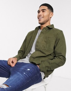 Зеленая рубашка свободного кроя Barbour-Зеленый