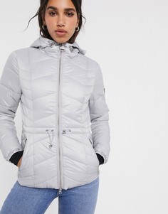 Стеганая куртка с капюшоном Barbour International-Белый