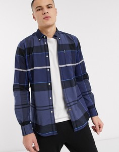 Синяя рубашка в клетку Barbour-Синий