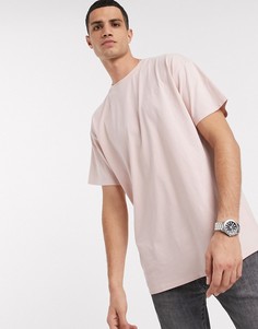 Розовая oversized-футболка из органического хлопка Threadbare-Розовый