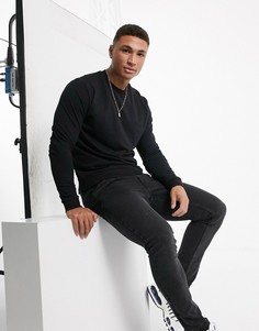 Черный легкий свитшот ASOS DESIGN