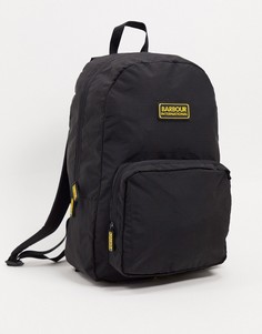 Черный рюкзак с логотипом Barbour International