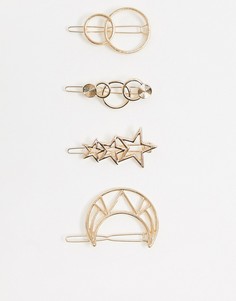 Позолоченные заколки для волос Saint Lola-Золотой