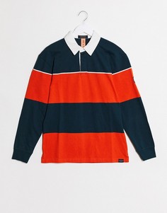 Футболка-поло в стиле регби с длинными рукавами Scotch & Soda-Синий