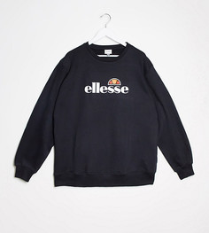 Черный свитшот со светоотражающим логотипом ellesse Plus Pizzoli