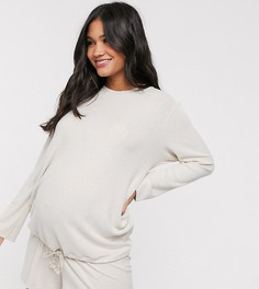 Мягкий свитшот для дома от комплекта ASOS DESIGN Maternity-Бежевый