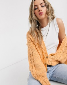 Желтый кардиган Free People-Оранжевый