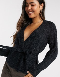 Черный кардиган с запахом Vero Moda