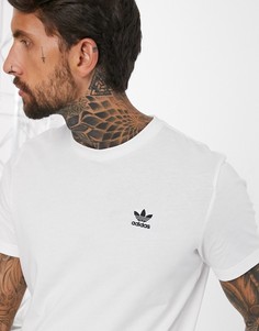Белая футболка с логотипом adidas Originals-Белый