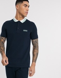 Темно-синее поло Barbour International-Темно-синий