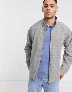 Черная куртка Харрингтон в клетку Barbour-Черный