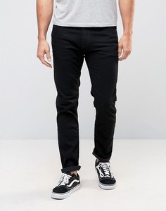 Черные зауженные джинсы стретч Abercrombie & Fitch-Черный