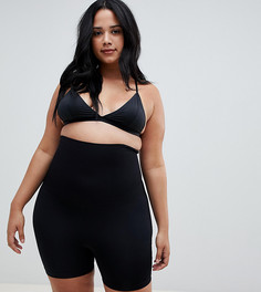 Моделирующие бесшовные шорты ASOS DESIGN Curve-Черный