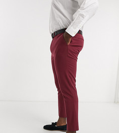 Бордовые брюки скинни ASOS DESIGN Plus-Красный