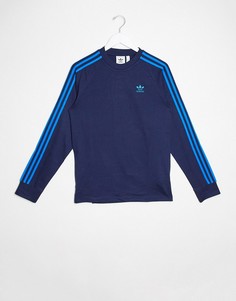 Лонгслив с 3 полосами Adidas Originals-Синий