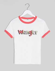 Белая футболка с логотипом Wrangler-Белый