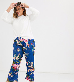 Расклешенные брюки с цветочным принтом Koko-Мульти