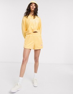 Желтые махровые шорты Nike-Желтый