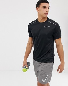 Черная футболка Nike Running Miler-Черный