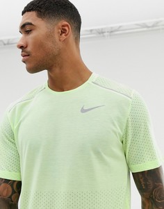 Желтая дышащая футболка Nike Running-Желтый