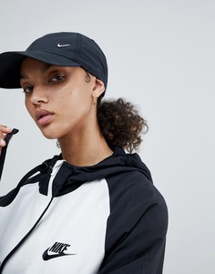 Черная кепка с металлическим логотипом-галочкой Nike-Черный