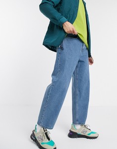 Свободные суженные книзу джинсы ASOS DESIGN-Синий