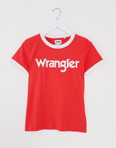Красная рубашка в стиле вестерн Wrangler-Красный