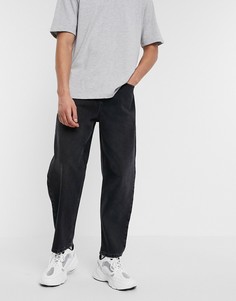 Черные суженные книзу джинсы ASOS DESIGN-Черный
