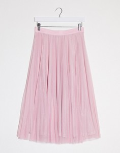 Розовая юбка миди из тюля Monki-Розовый