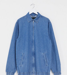 Джинсовая куртка Харрингтон ASOS DESIGN Tall-Синий