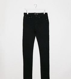 Черные джинсы скинни Burton Menswear Big & Tall-Черный