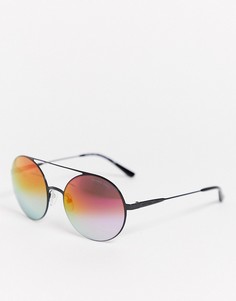 Солнцезащитные очки с круглыми стеклами Michael Kors 0MK1027-Черный
