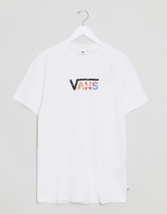 Белая футболка с короткими рукавами и логотипом Vans Ines-Белый