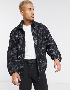 Флисовая куртка с принтом и светоотражающей отделкой adidas Originals-Черный