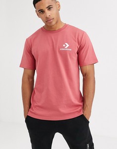 Розовая футболка с логотипом Converse Star-Розовый