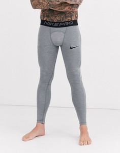 Серые леггинсы Nike Pro Training-Серый