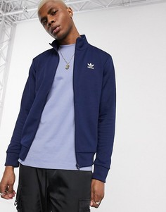 Темно-синяя олимпийка с логотипом adidas Originals-Черный