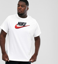 Белая футболка с логотипом Nike Plus-Белый