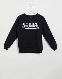 Лонгслив с логотипом Von Dutch-Черный