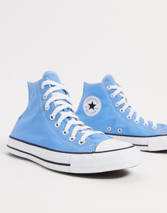 Голубые высокие кеды Converse Chuck Taylor All Star-Синий