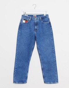 Прямые джинсы с завышенной талией Tommy Jeans-Синий