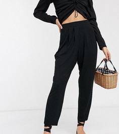 Трикотажные брюки ASOS DESIGN Petite-Черный