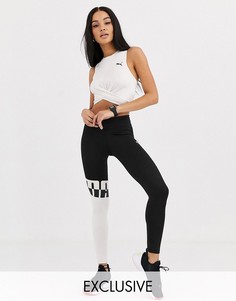 Нюдовые леггинсы с логотипом Puma эксклюзивно для ASOS-Бежевый