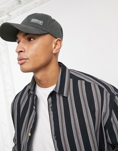 Оливковая бейсболка с логотипом Barbour International-Зеленый