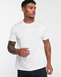 Белая футболка Nike Running - Miler-Белый