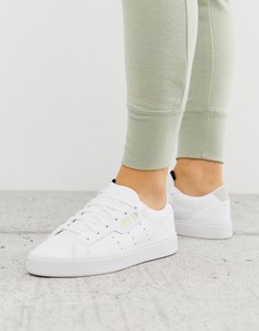 Белые кроссовки adidas Originals Sleek-Белый
