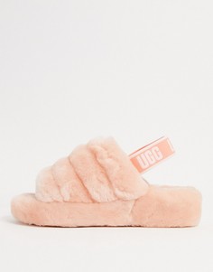 Розовые слиперы с логотипом UGG-Розовый