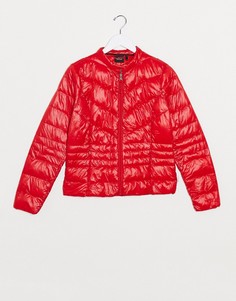 Красная дутая куртка Vero Moda-Коричневый